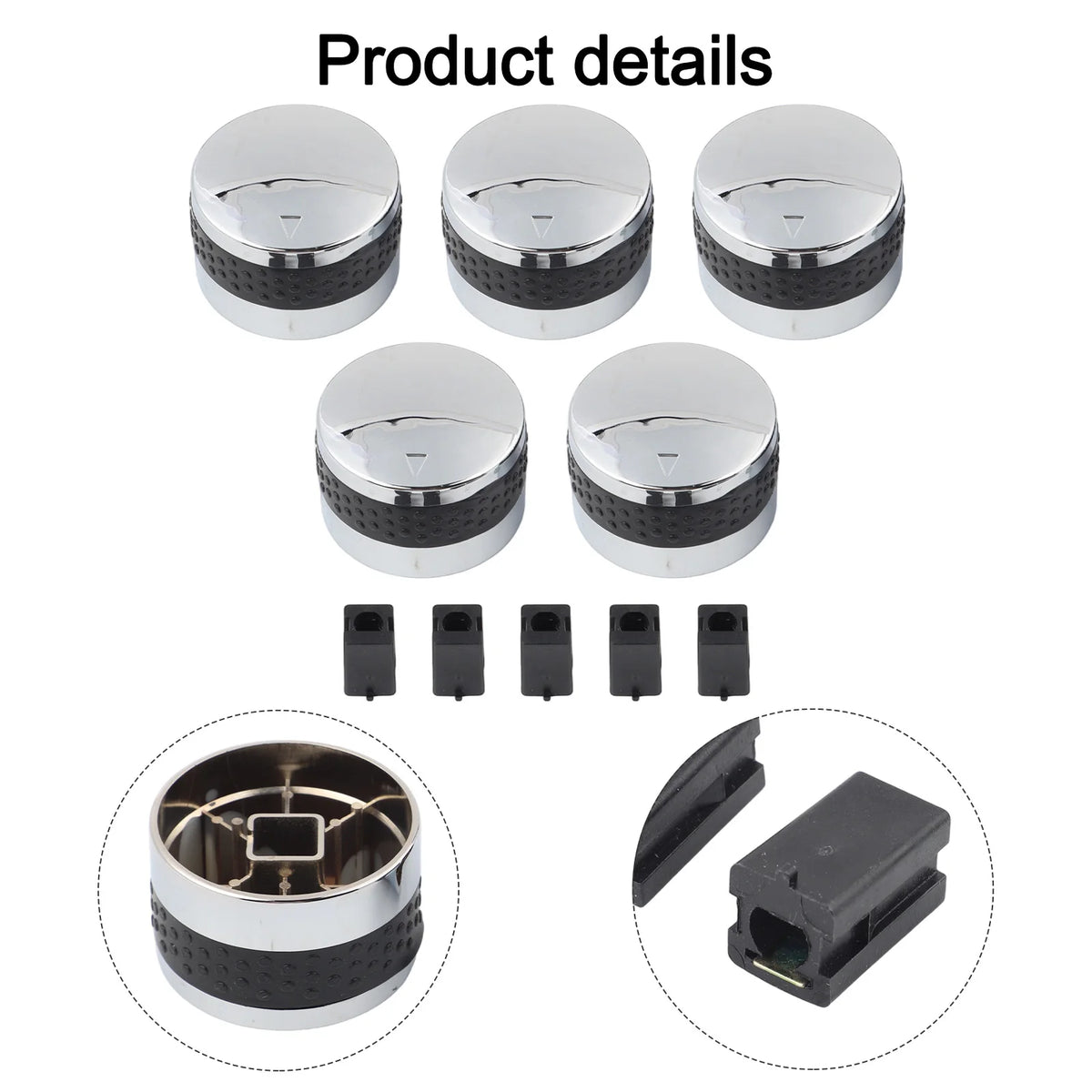 Gas Grill Control Knobs Replacement Set – 3, 5 or 6 Pack Grill Replacement Knobs Babs
