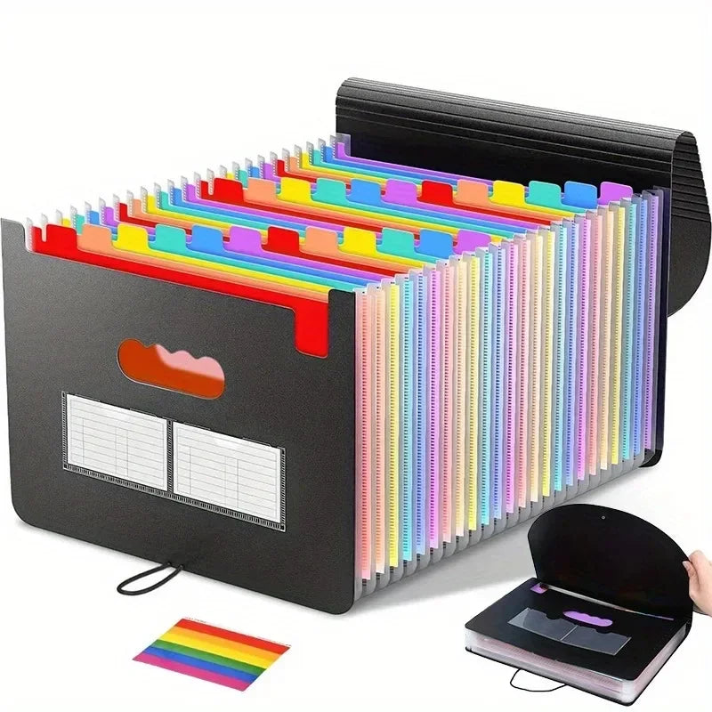 A4 Accordion File Organizer – 13 or 25 Pocket Document Folder Accordion File Folder Babs