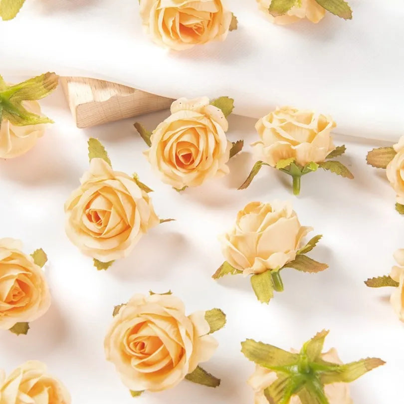 Silk Rose Buds Artificial Flowers 30/100pcs – Wedding & Decor Artificial Silk Flowers Babs colour 5 30pieces