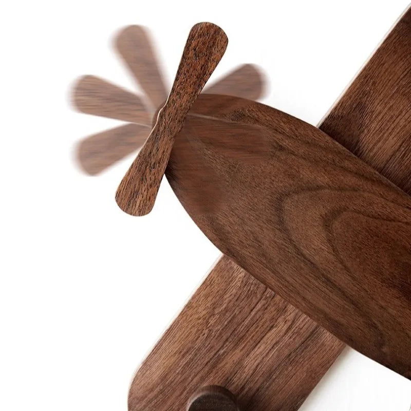 Airplane Wooden Wall Coat Rack – 3-Hook Modern Minimalist Hanger Wall Coat Rack Babs