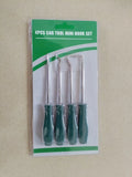 4-Piece Pick & Hook Tool Set – O-Ring, Seal & Gasket Remover Pick & Hook Set Babs 4 PCS