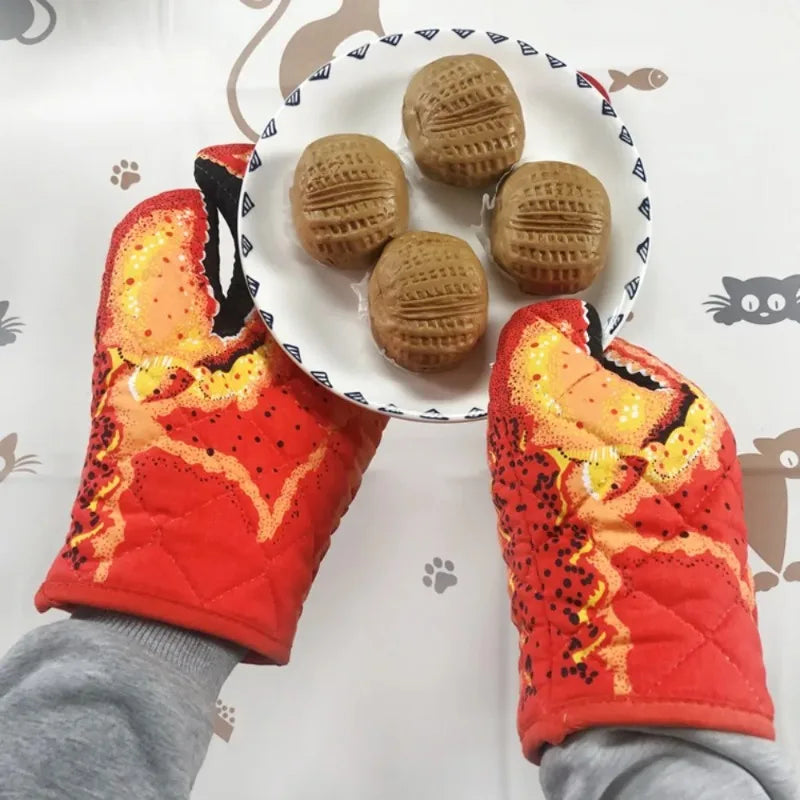 Lobster Claw Oven Mitts – Heat Resistant Cotton Kitchen Glove Oven Mitt Babs
