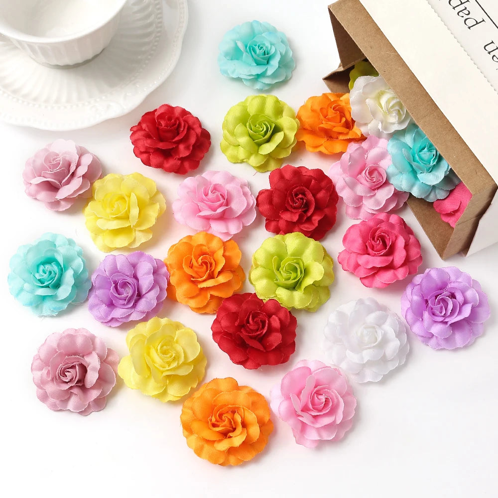 Artificial Silk Rose Heads 5cm – 10/20/30 Pcs, DIY & Décor Artificial Flower Heads Babs