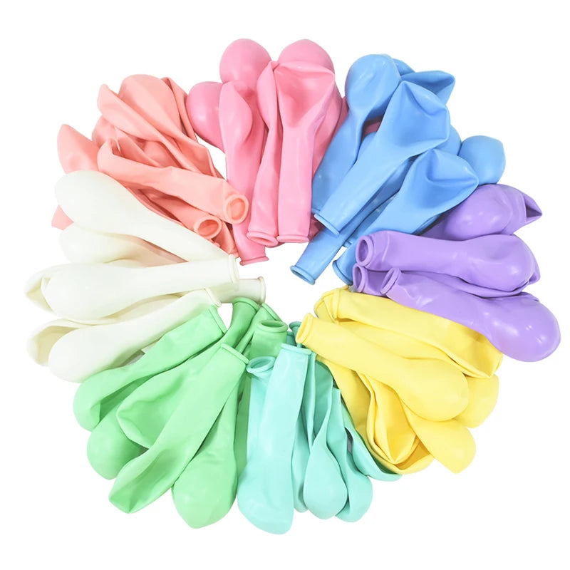 30/60pcs 5" Macaron Pastel Latex Balloons for Party Decor Party Balloons Babs Mix 30pcs