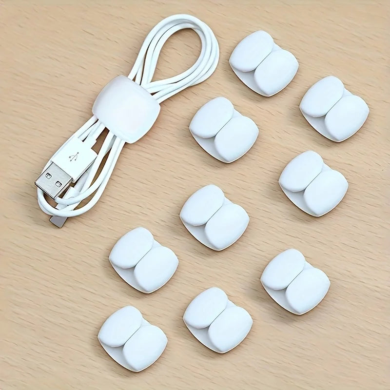 10-Pack Cable Organizers – Anti-Tangle Cord Management Clips Cable Organizer Clips Babs