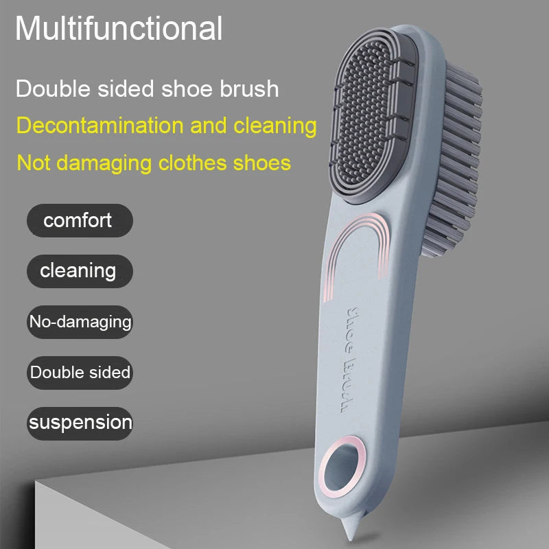 Double-Sided Rubber Shoe Brush – Soft Bristles & Waterproof Shoe Cleaning Brush Babs