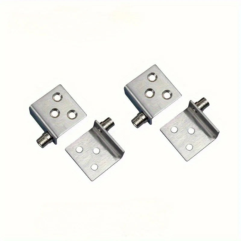 2pcs Stainless Steel Hidden Pivot Cabinet Door Hinge – Upper & Lower Cabinet Door Hinge Babs