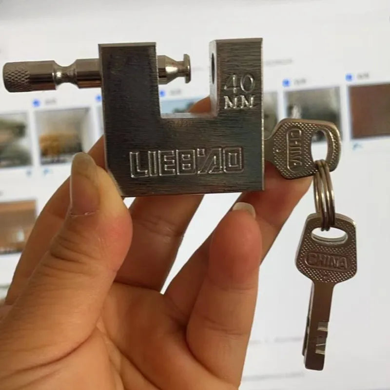 Anti-Rust 40mm Rectangular Padlock with 3 Keys – Iron Security Lock Security Padlock Babs