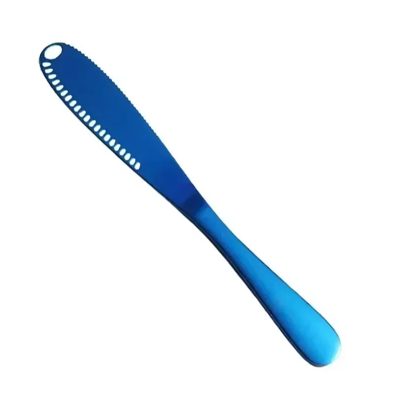 3-in-1 Stainless Steel Butter Spreader & Cheese Knife Butter Spreader Knife Babs blue