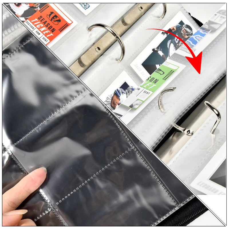 Baseball Card Binder 440 Pockets – Trading Card Sleeve Holder Trading Card Binder Babs