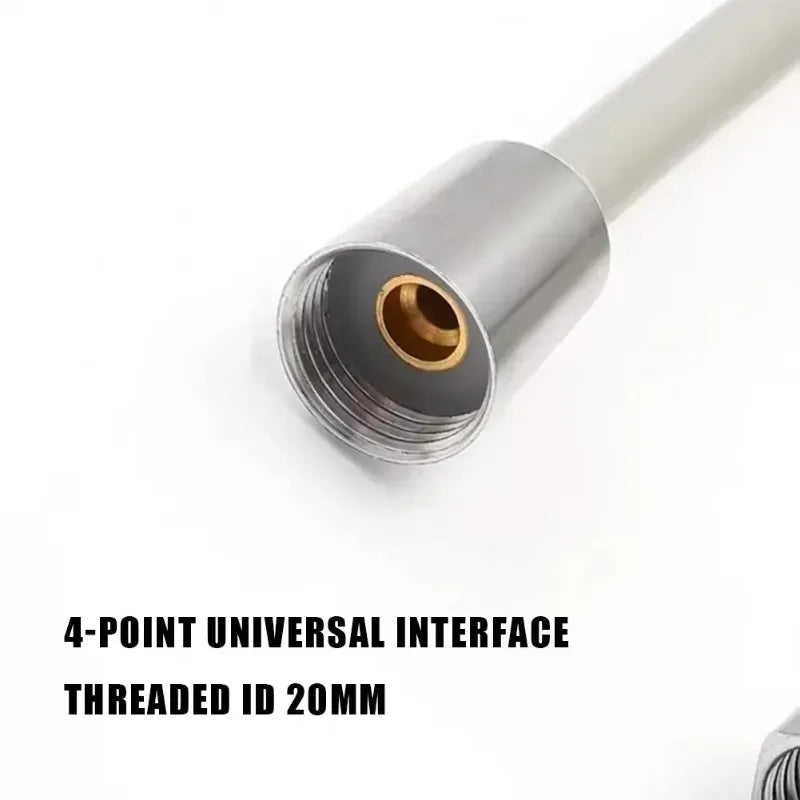 Retractable Coiled Spring Shower & Bidet Sprayer Hose 2M-5M Shower Plumbing Hose Babs