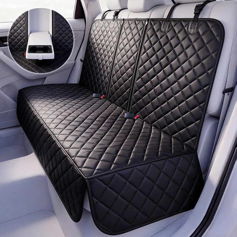 Waterproof Dog Car Seat Cover | Rear Back Pet Seat Mat Pet Car Seat Cover Babs black