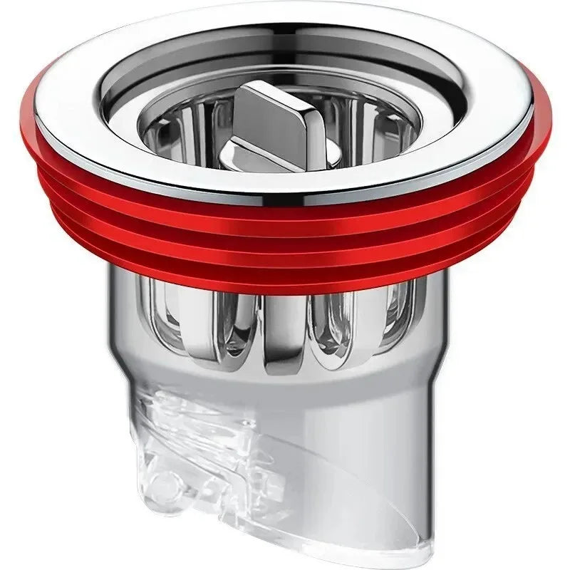 Odor-Proof Floor Drain Valve & Backflow Preventer – Kitchen & Bath Floor Drain Valve Babs Red