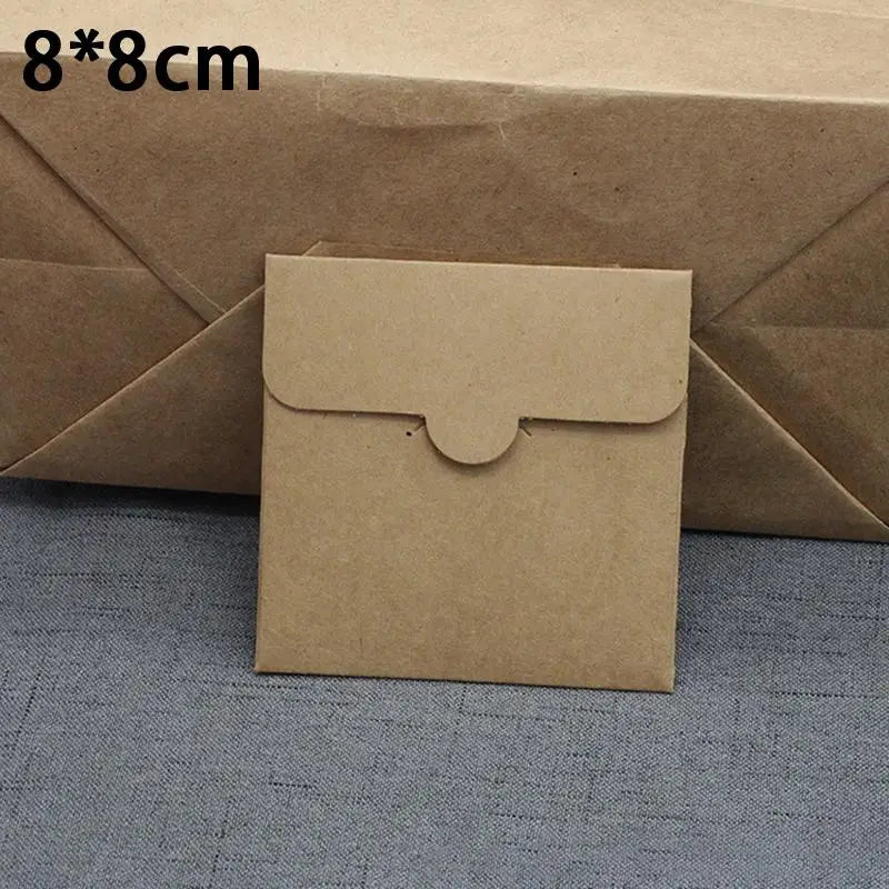Thickened Square Kraft Paper Bags – Eco Envelopes 10pk Kraft Paper Bags Babs 8x8cm Kraft
