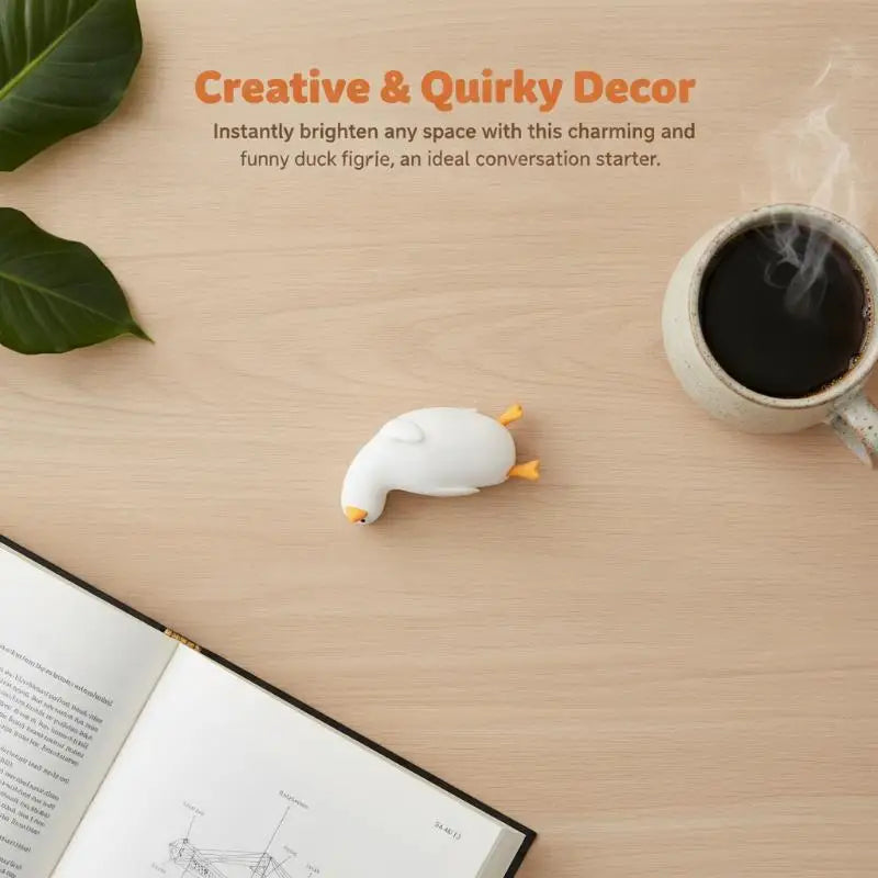 Cute Duck Bookend – Anti-Slip Decorative Book Holder for Desk Decorative Bookend Babs