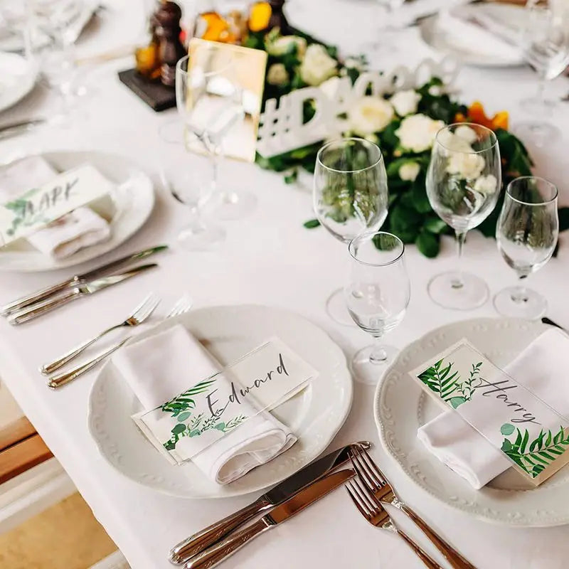 Clear Acrylic Table Place Cards for Wedding & Party (30/50 Pcs) Acrylic Place Cards Babs