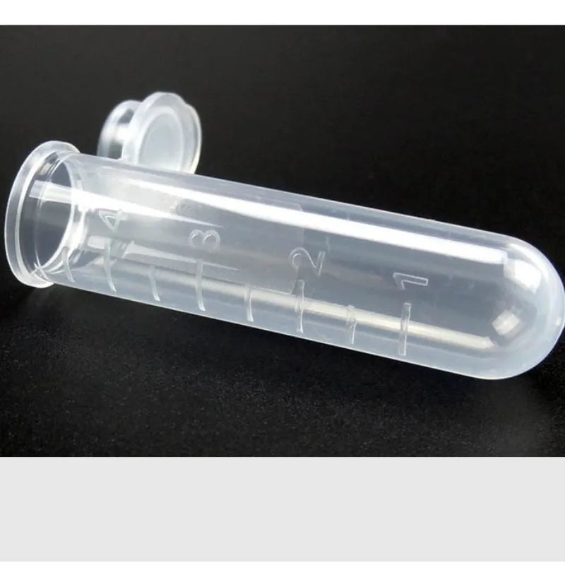 300Pcs 5ml Clear Sample Storage Tubes with Attached Lids Sample Storage Tubes Babs
