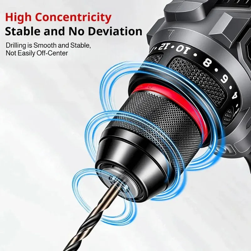 3-Jaw Keyless Drill Chuck 0.8–13mm Self-Tightening Metal Chuck Keyless Drill Chuck Babs