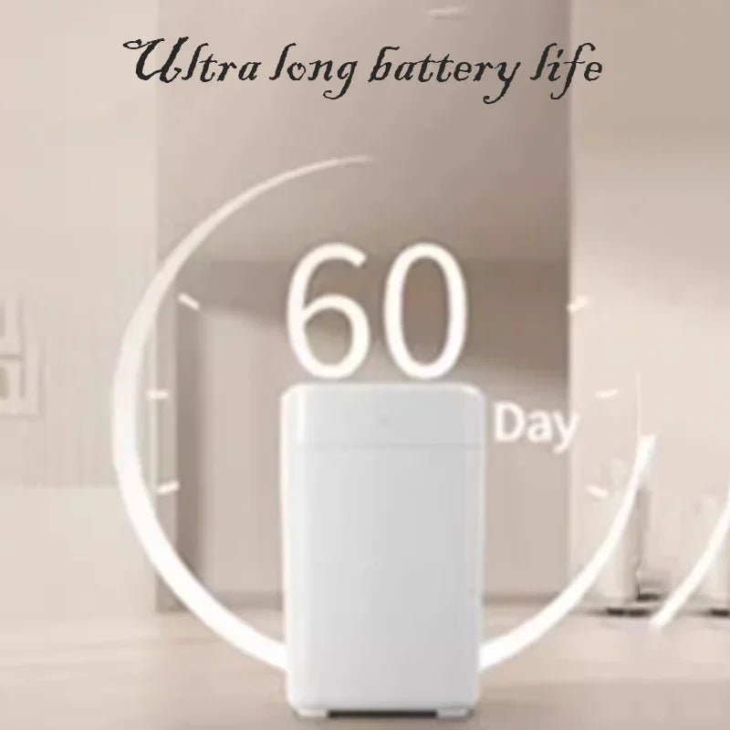 White Smart Sensor Trash Can 17L – Auto Inductive Wastebasket Smart Trash Can Babs