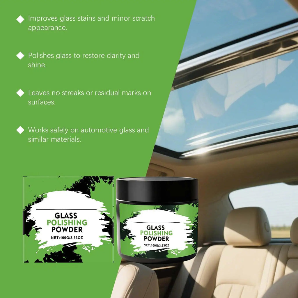 Glass Polishing Powder – Windshield & Window Scratch Restorer Glass Polishing Powder Babs