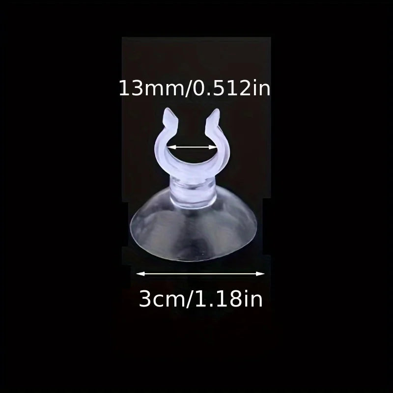 5-Pack U-Shape Suction Cup Tube Clips for Aquarium Hoses Aquarium Hose Clips Babs