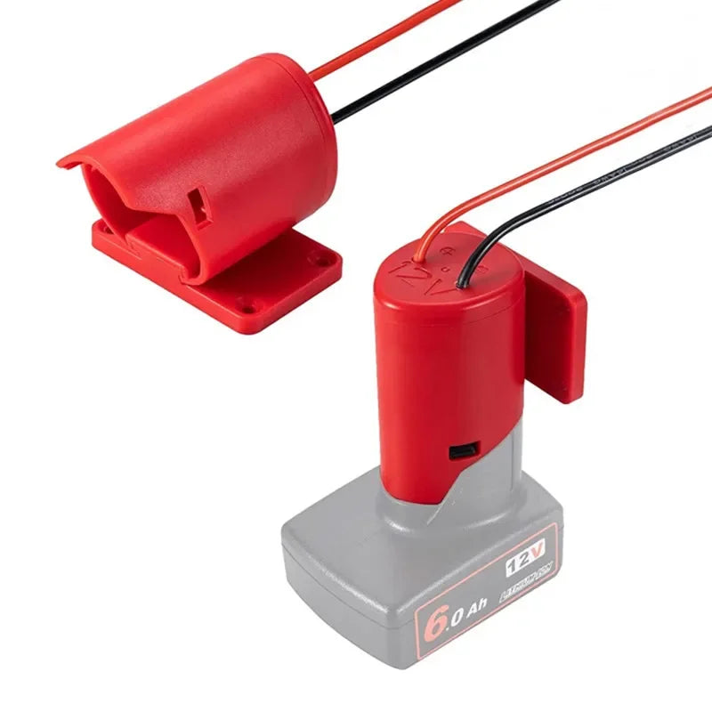 Milwaukee M12 12V Li-ion Battery DIY Power Adapter Dock Battery Adapter Dock Babs