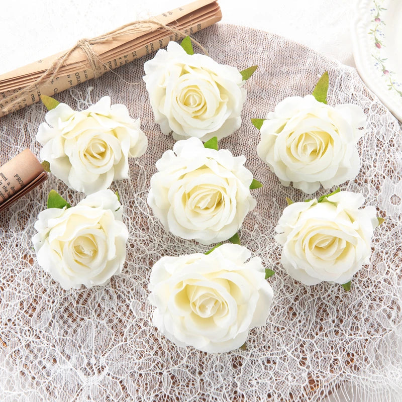 Silk Rose Artificial Flowers 10/20pcs – Wedding & Home Décor Artificial Silk Flowers Babs color 1 10 pcs