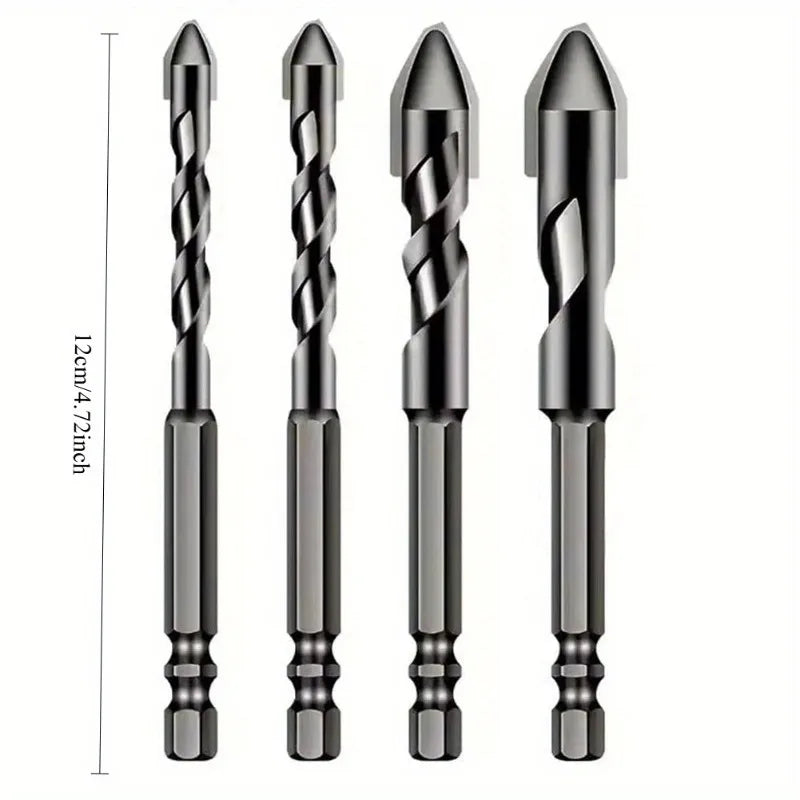 3-Piece Triangle Drill Bit Set – 6mm, 8mm & 10mm | Glass, Tile Drill Bit Set Babs