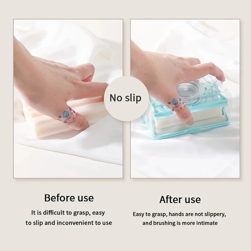 Roller Soap Dish Holder with Drain & Sponge | 2-in-1 Soap Dish Holder Babs