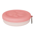 Portable 2-in-1 Pet Food Bowl & Storage Container Pet Travel Bowl Babs L-Pink