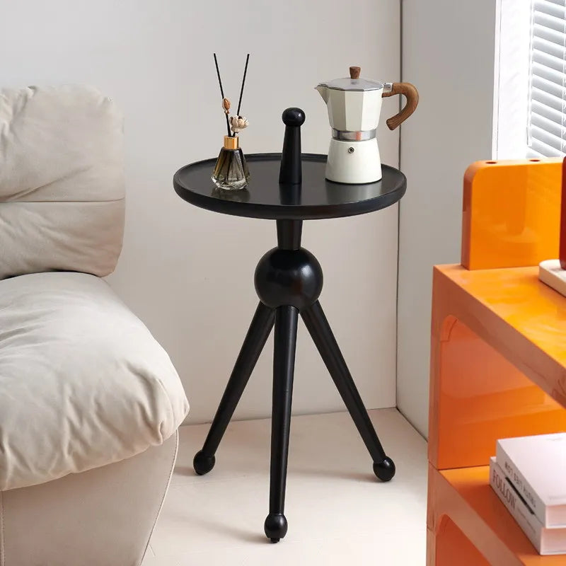 Solid Wood Round Coffee Table | Nordic Modern Living Room Round Coffee Table Babs