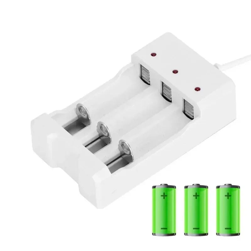 Alasicka 3/4-Slot USB AA AAA Battery Charger with Protection Battery Charger Babs