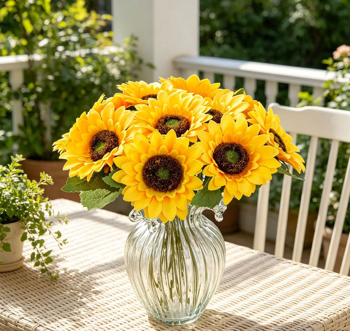 Silk Sunflower Artificial Flowers – Wedding, Home & Garden Decor Artificial Silk Flowers Babs