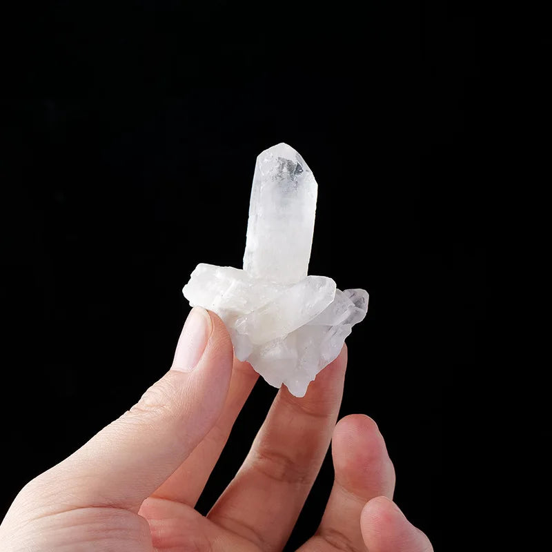 Natural Clear Quartz Crystal Cluster Raw Stone Home Decor Crystal Decor Ornament Babs Single cluster15-30g