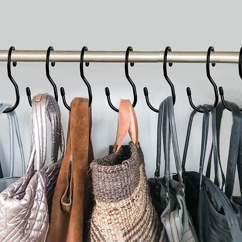 4-Pack Purse Hangers for Closet – Twist Design Bag Hooks Closet Organizer Hooks Babs