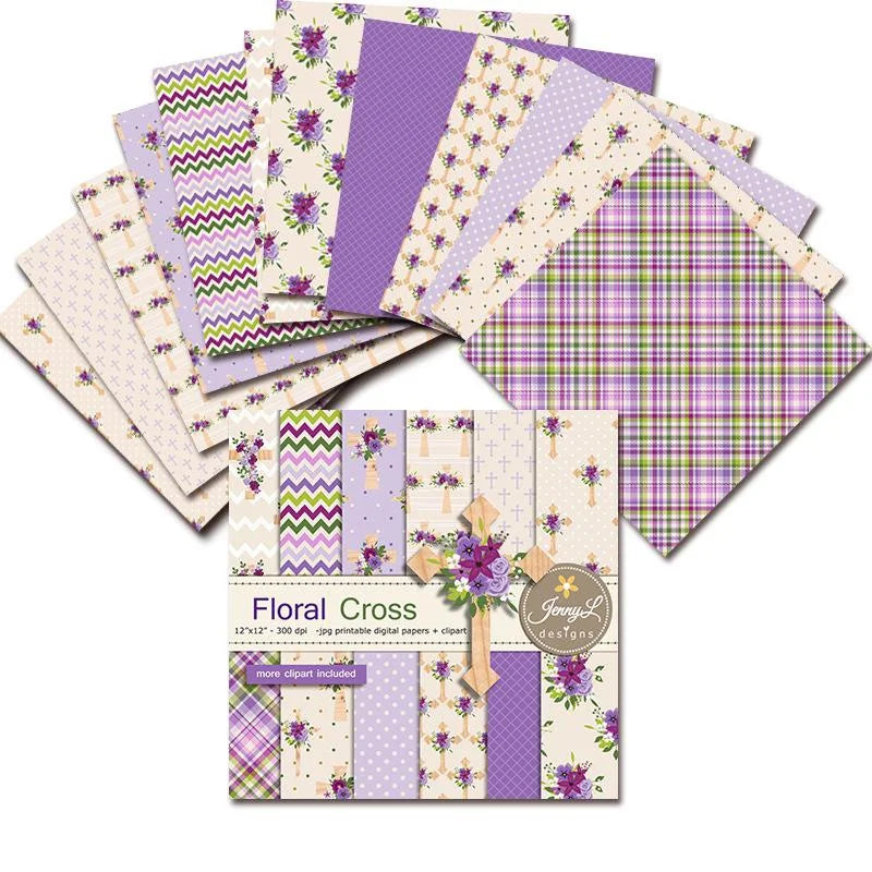 Christmas Vintage Scrapbook Paper Pad 6x6 – 24 Single-Sided Sheets Scrapbook Paper Pad Babs