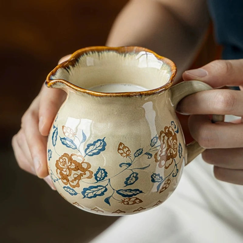 Vintage Lace Ceramic Mini Milk Jug Creamer | Coffee Pourer Ceramic Creamer Jug Babs