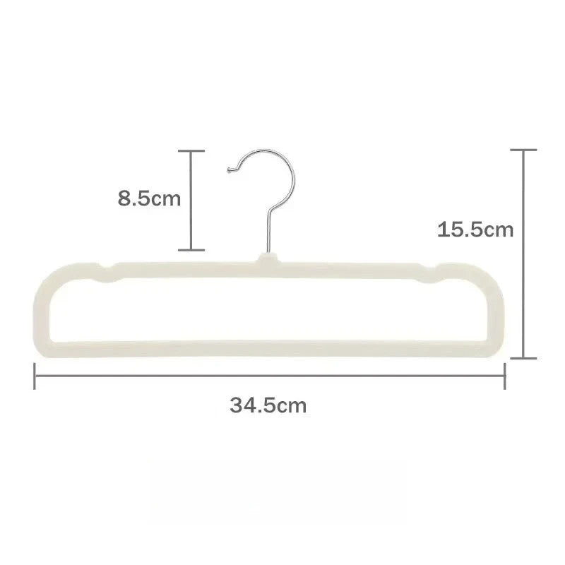 10-Pack Velvet Felt Hangers for Pants, Jeans, Coats & More Velvet Clothes Hangers Babs
