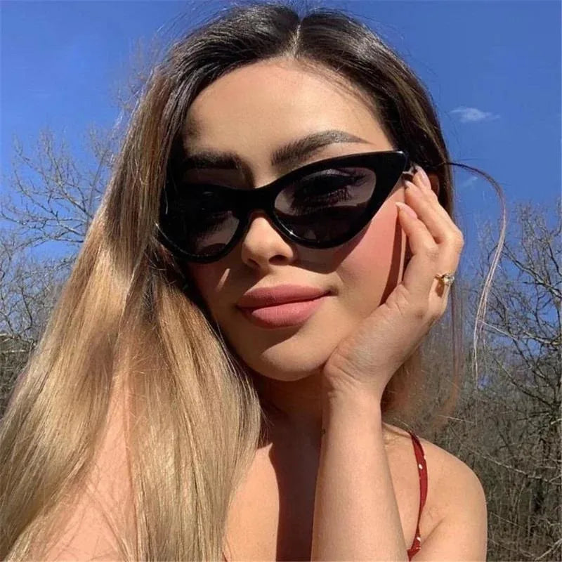 Candy Color Cat Eye Sunglasses – Retro Small Frame Unisex Cat Eye Sunglasses Babs