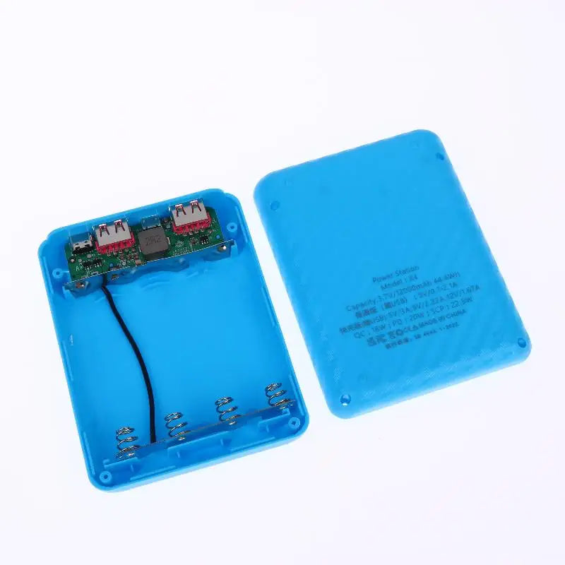 HUXUAN 18650 DIY Power Bank Case – 4-Slot No-Solder Kit DIY Power Bank Case Babs
