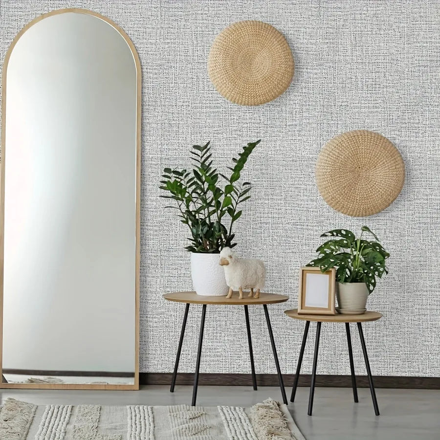 Vintage Linen Self-Adhesive Wallpaper – Peel & Stick Vinyl Peel & Stick Wallpaper Babs