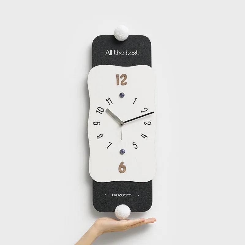 Modern Luxury Silent Pendulum Wall Clock – Minimalist Decor Pendulum Wall Clock Babs