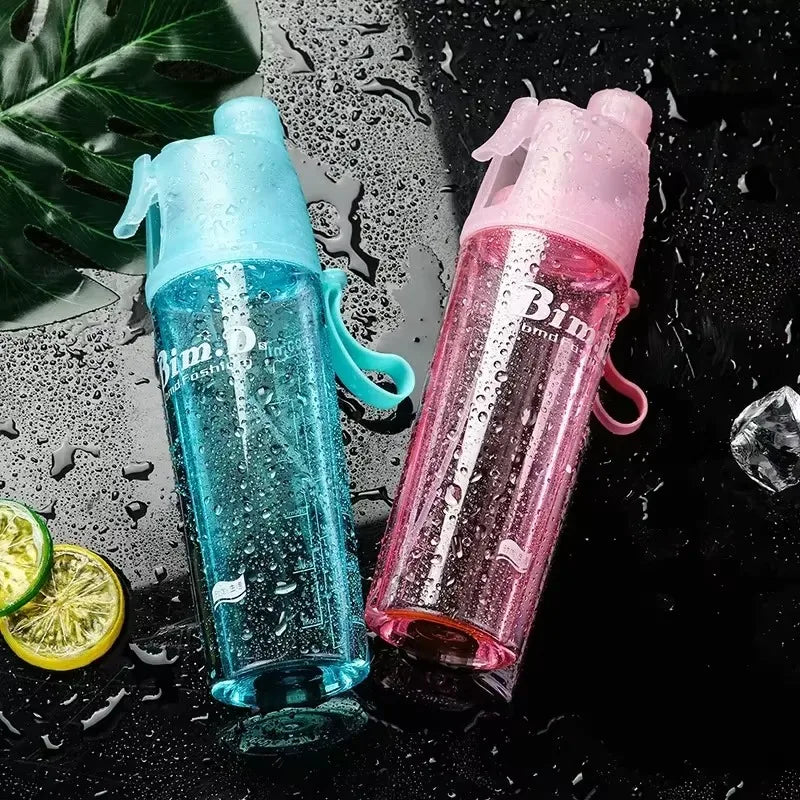 Cooling Mist Spray Water Bottle 650ml – Portable Sports Travel Mist Spray Water Bottle Babs