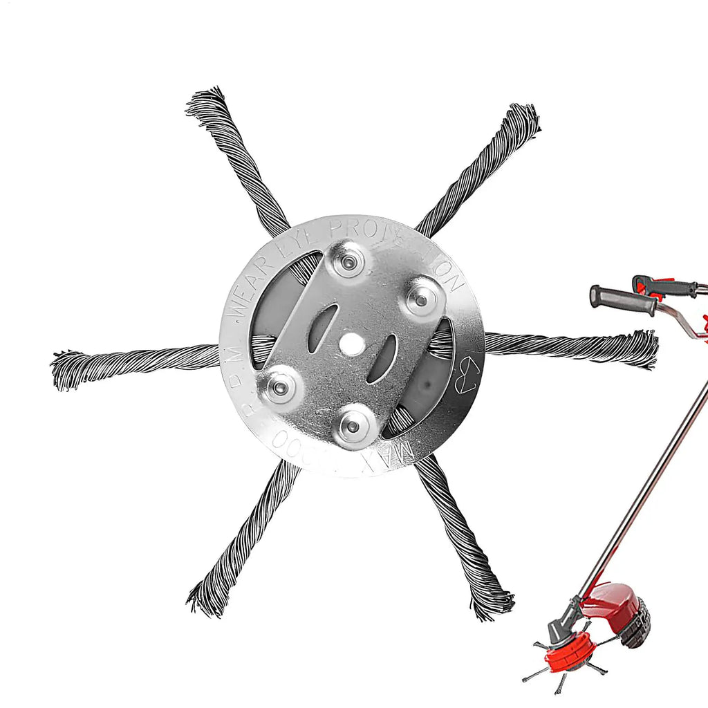 Steel Grass Trimmer Head – Universal Weed Cutter Replacement Trimmer Head Babs