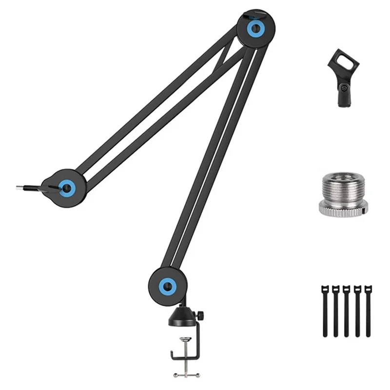 Adjustable Desk Mount Scissor Arm Mic Stand – 360° Rotation Scissor Arm Mic Stand Babs