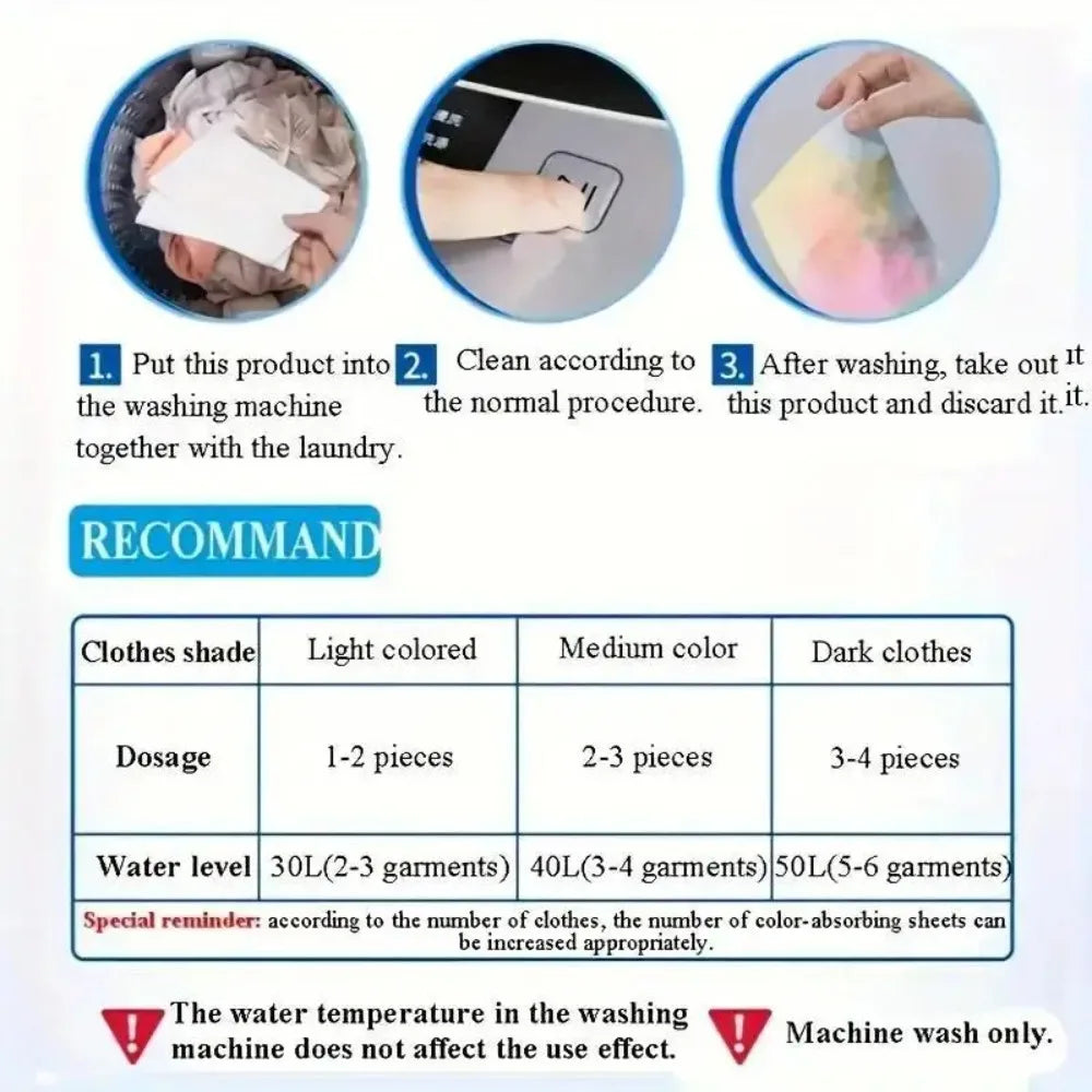Color Catcher Laundry Sheets – Anti Color Run & Dye Trapping Color Catcher Sheets Babs