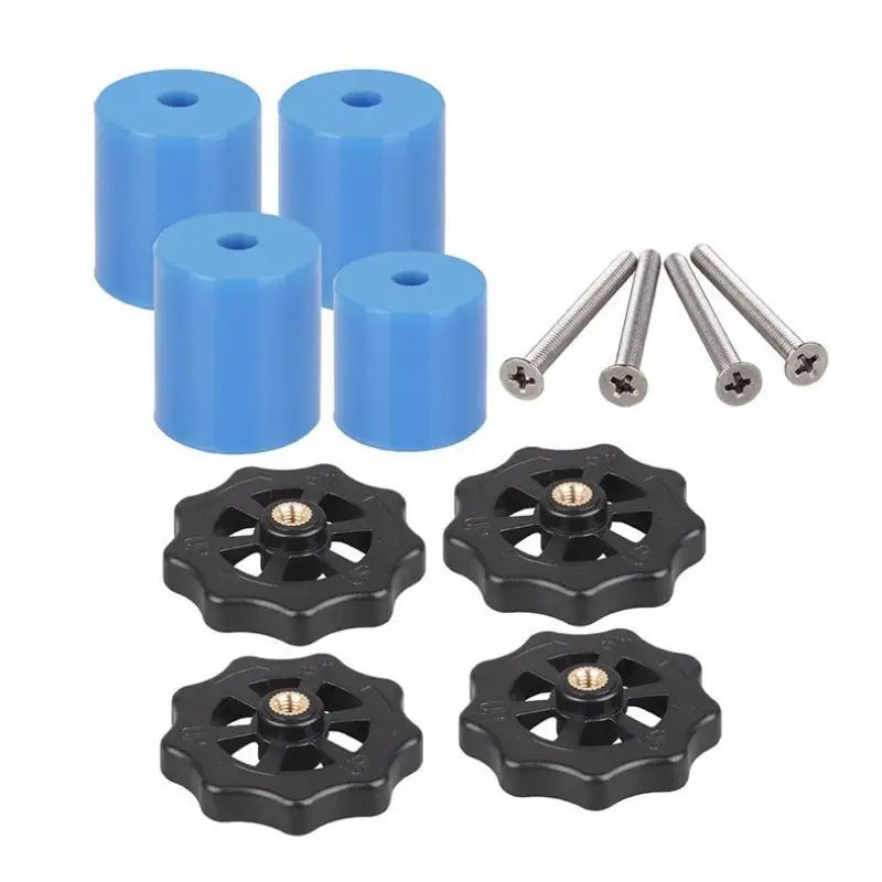 3D Printer Hotbed Leveling Kit M3 M4 Spring Screw Nut Set 3D Printer Accessory Babs Blue No plug