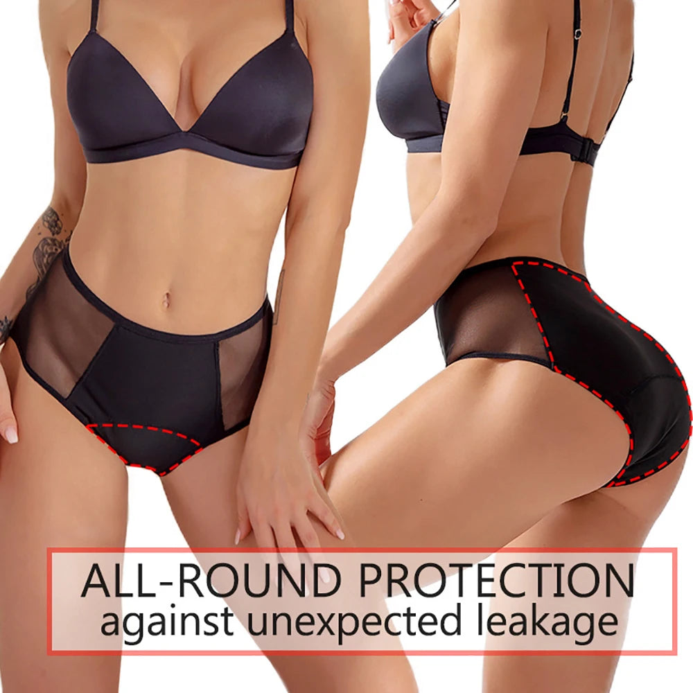 2-Pack High Waist Period Panties – Heavy Flow, Plus Size Period Panties Babs