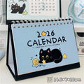 2026 Cat Illustration Compact Desk Calendar – Cute & Portable Desk Calendar Babs Blue