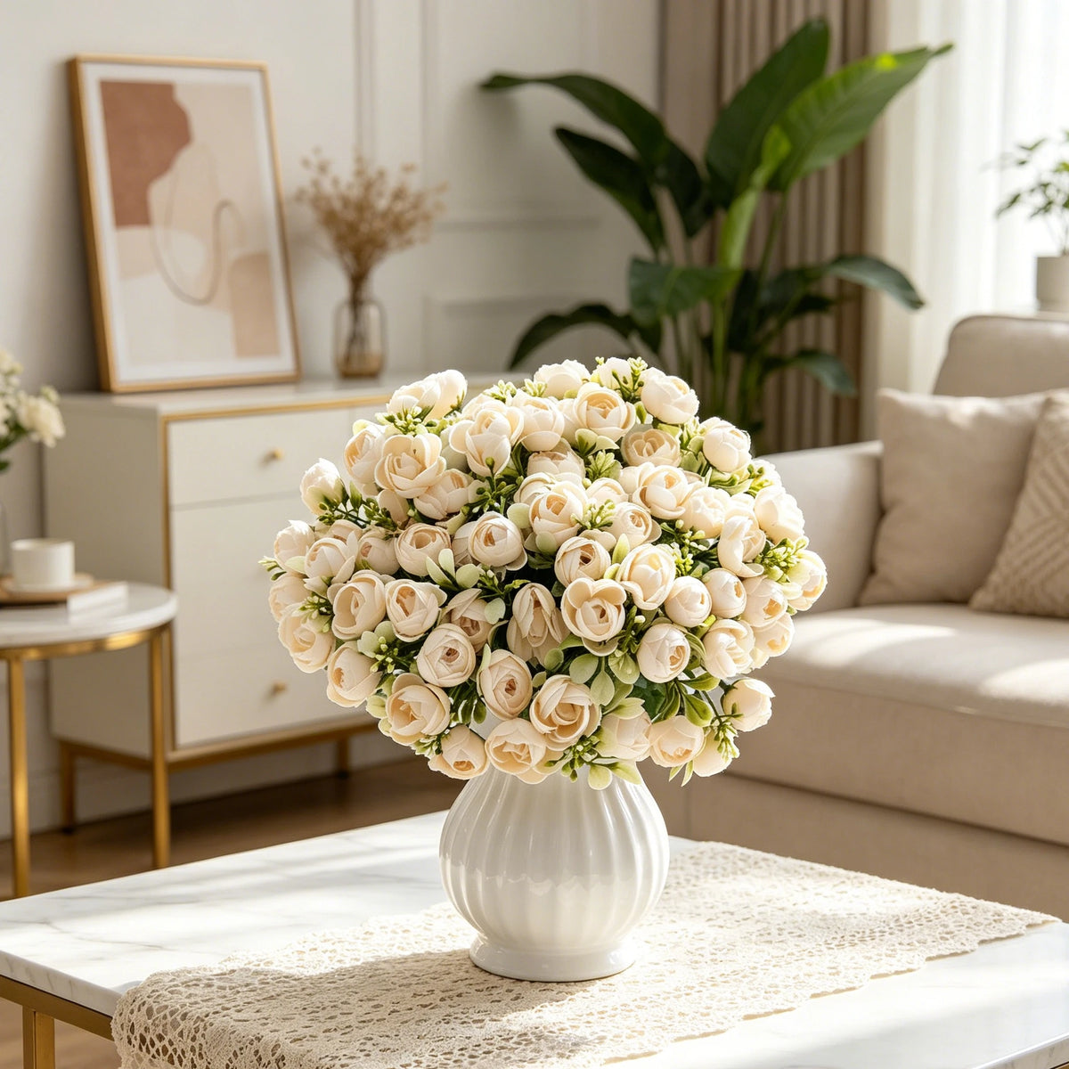 Artificial Silk Rose Tea Bud Flowers – Wedding & Home Decor Artificial Silk Flowers Babs